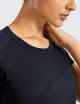 Seamless Workout Shirts for Women Short Sleeve Sports Tees Quick Dry Breathable Gym Athletic Tops