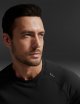 Mens Long Sleeve Tee Shirts Pullover Casual Lounge Shirts Quick Dry Running Gym Crew Neck T-Shirt Tops