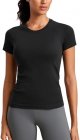 Seamless Workout Tops for Women Short Sleeve Athletic Tees Breathable Gym Running Yoga Tshirts Shirts