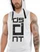 Men's Sports Fitness Vest for Outdoor Running and Training, Sleeveless Hooded Loose Fit Tank Top