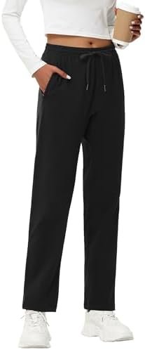 Women's Cotton Yoga Sweatpants Black