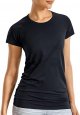 Seamless Workout Shirts for Women Short Sleeve Sports Tees Quick Dry Breathable Gym Athletic Tops