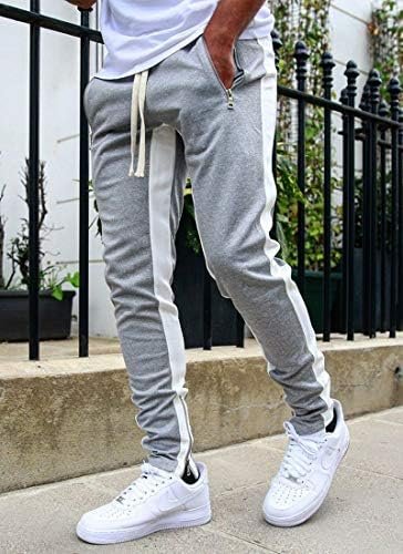 Men's Gym Sport Pants Hip Hop Slim Fit Track Pants Workout Running Athletic Jogger Bottom