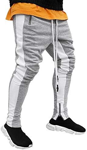 Men's Gym Sport Pants Hip Hop Slim Fit Track Pants Workout Running Athletic Jogger Bottom