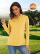 Women's 1/4 Zip Shirts UPF 50+ Sun Protection Pullover Long Sleeve Quick Dry Workout Hiking Athletic Shirts