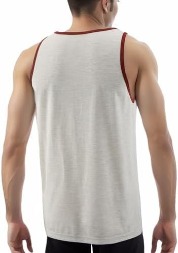 Men's Vintage Slim Fit Short/Long Raglan Sleeve Sleeveless Soft Cotton Blend Workout Baseball T-Shirts