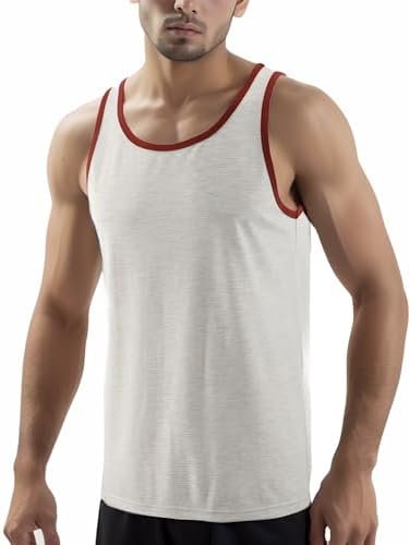 Men's Vintage Slim Fit Short/Long Raglan Sleeve Sleeveless Soft Cotton Blend Workout Baseball T-Shirts