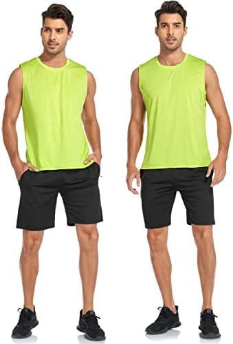 Men's Quick Dry Tank Tops Athletic Gym Bodybuilding Sports Sleeveless Shirts for Workout Running Training