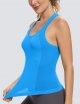 Workout Tops for Women Racerback Tank Tops Seamless Running Tank Tops Muscle Tank