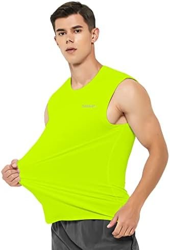 Men's Sleeveless Workout Swim Shirt Running Gym Athletic Muscle Tank Top Big and Tall