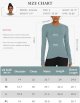 Cross Hem Athletic Compression Shirts Women's Long Sleeve Workout Tops Breathable Yoga T-Shirts with Thumb Hole