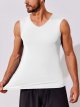 Men's V Neck Tank Top Lightweight Athletic Solid Sleeveless T-Shirt