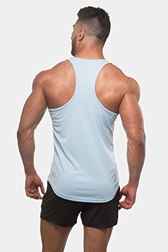 Men's Quick Dry Microfiber Bodybuilding Tank Top Y-Back Racerback