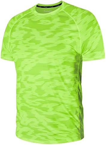 Mens Workout Shirts Quick Dry Short Sleeve Athletic Running Gym T Shirt