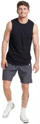 Athletic Men's Cotton Performance Sleeveless Muscle T-Shirt,Black,XXX-Large