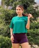 Short Sleeve Crop Workout Tops for Women Loose Fit Cotton Basic T-Shirts