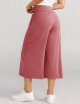 Wide Leg Cropped Palazzo Pants for Women Culottes with Pockets Summer Gaucho Pants