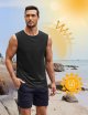 Mens 2 Pack Workout Tank Top UPF 50+ Quick Dry Sleeveless Swim Shirt Gym Muscle Athletic Summer Beach T Shirts